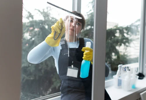 Nettoyage de vitres intérieures et extérieures au Vieil-Évreux